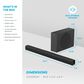 Element 2.1 Channel Soundbar with Wireless Subwoofer in Black, , large