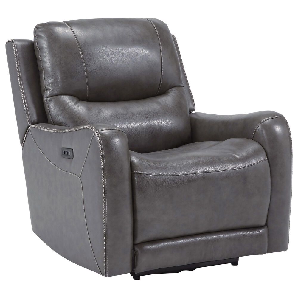Ashley Galahad Power Zero Wall Recliner in Smoke, , large