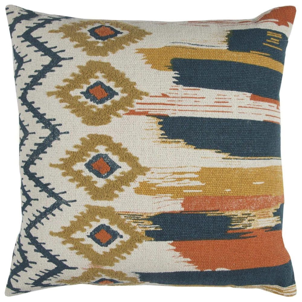 Rizzy Home 20" x 20" Pillow Cover in Yellow and Blue, , large