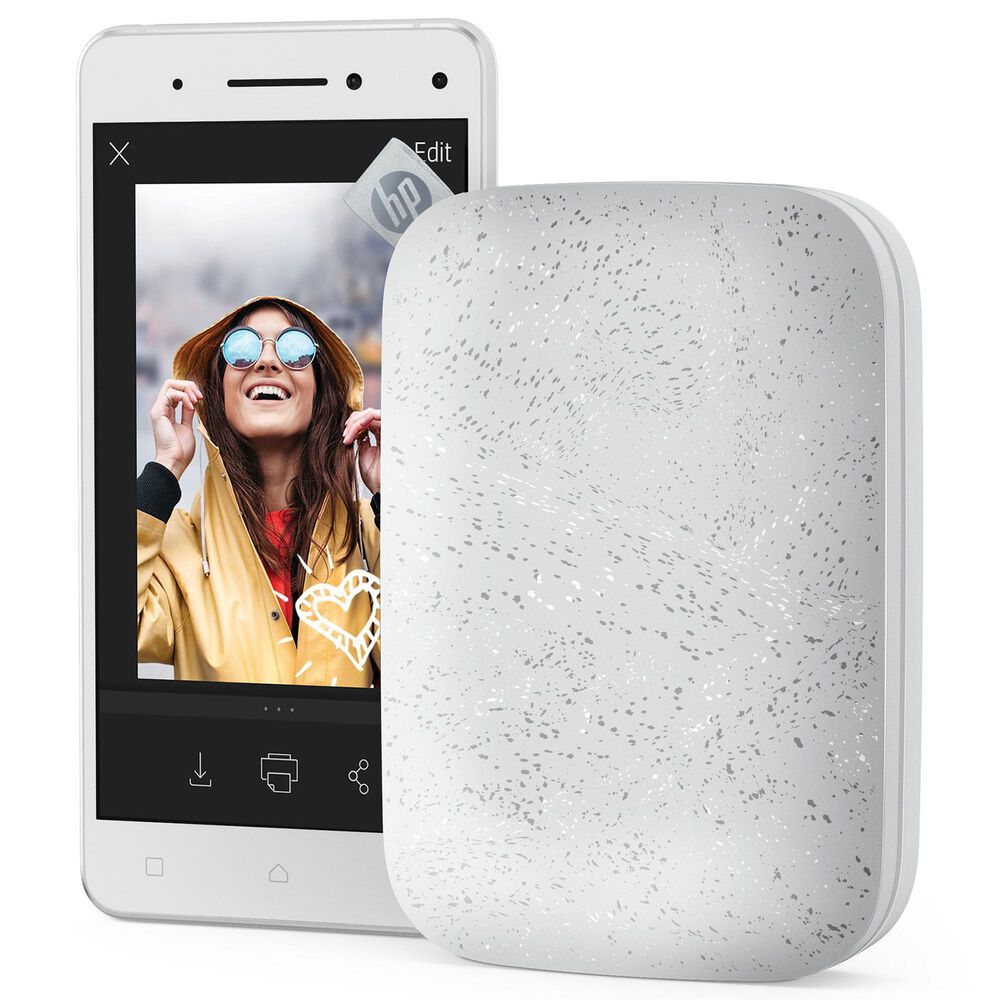 HP Sprocket 2&quot; x 3&quot; Portable Instant Photo Printer in Luna Pearl, , large