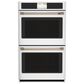 Cafe 2-Piece Kitchen Package with Matte White 30" Smart Built-In Convection Double Wall Oven and Stainless Steel 30" Electric Cooktop, , large