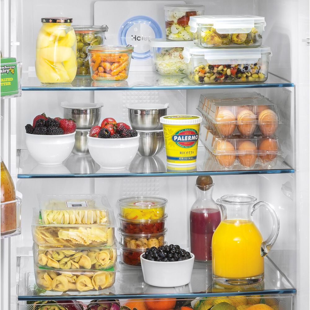 Haier 15 Cu. Ft. Bottom Freezer Refrigerator in Stainless Steel, , large