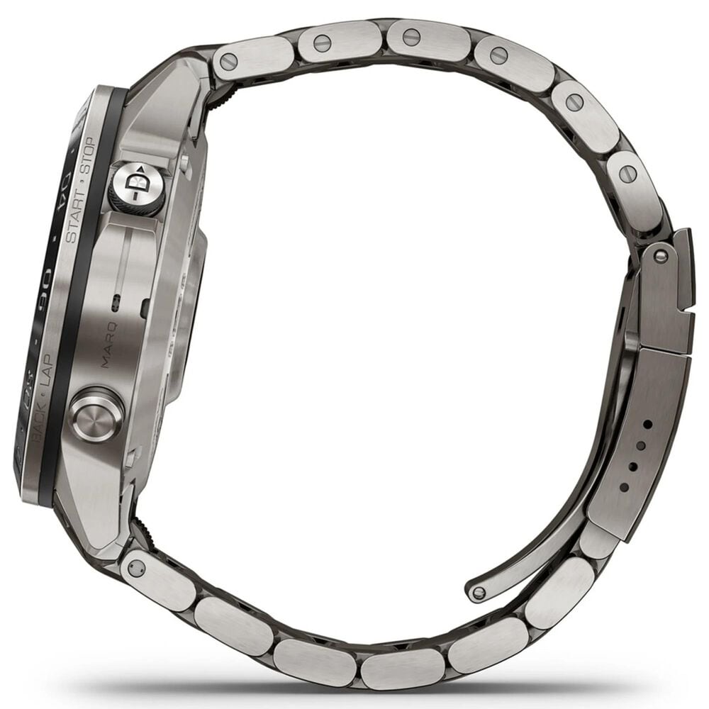 Garmin MARQ 2 Aviator AMOLED Smartwatch Grade 5 Titanium Bezel Case in Silver and Black, , large