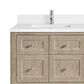 James Martin Vanities Breckenridge 60" Double Bathroom Vanity in Whitewashed Oak with Single Hole 3 cm White Zeus Quartz Top and Rectangular Sinks, , large