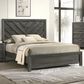 Crown Mark Valor Queen Panel Bed in Grey, , large