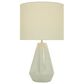 Maple and Jade 26" x 15" Table Lamp in Glossy White, , large