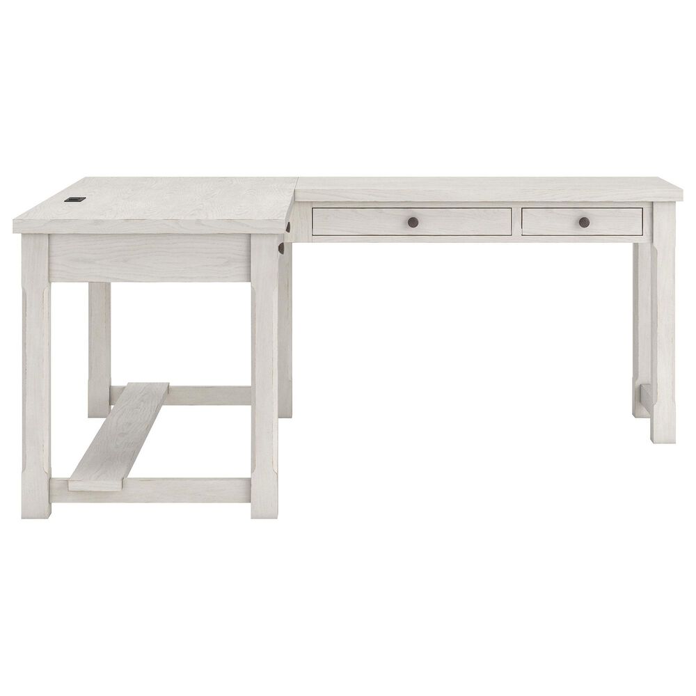Ashley Robbinsdale 3-Piece L-Shape Desk and Chair Set in Antique White, , large