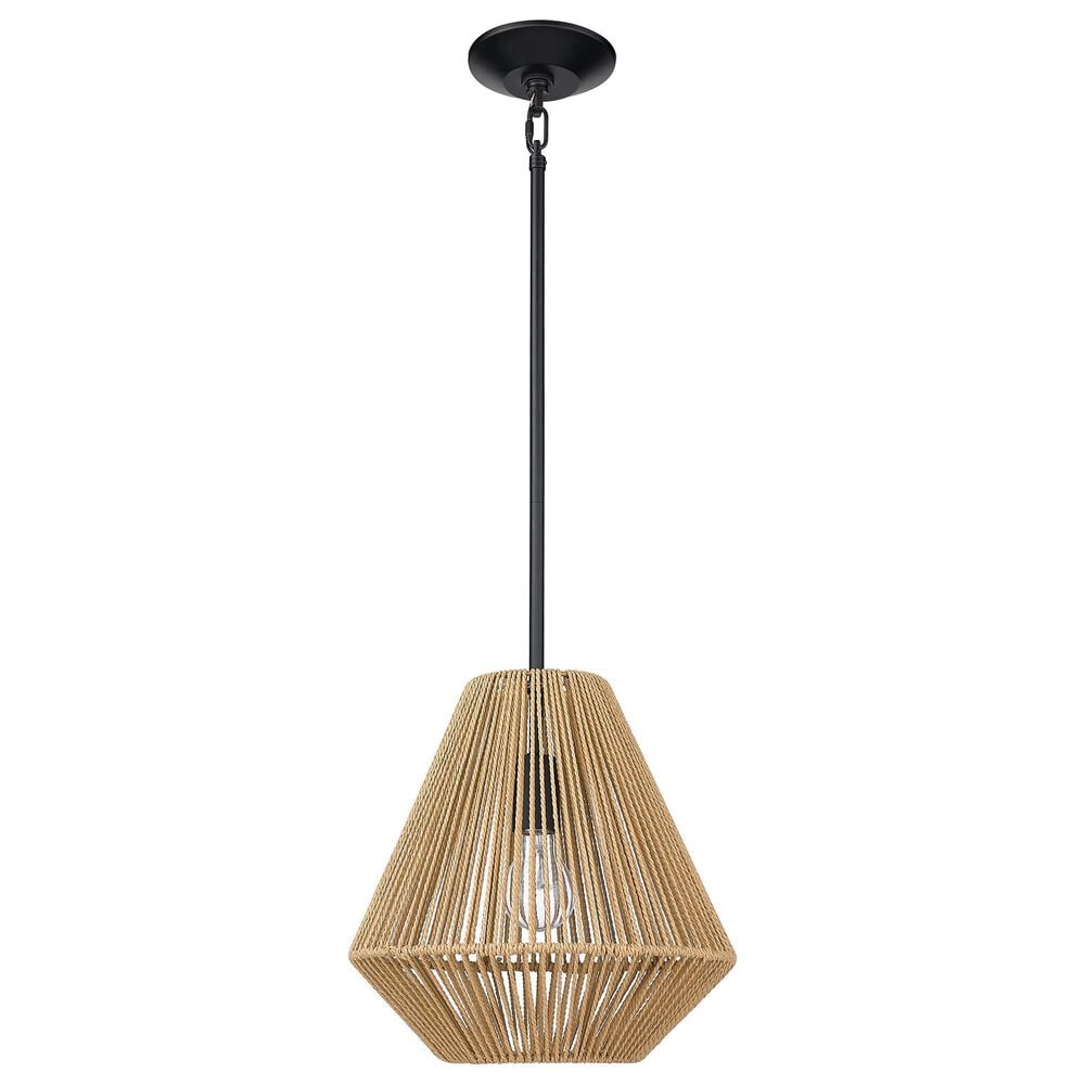 Golden Lighting Valentina Medium Pendant in Matte Black, , large