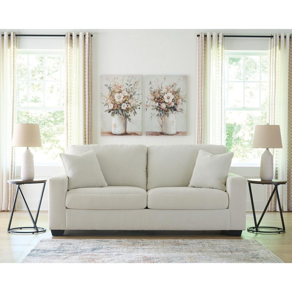 Ashley Greenbriar Stationary Sofa in Ivory, , large