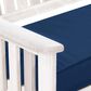 CorLiving Miramar Patio Armchair in White/Navy Blue (Set of 2), , large