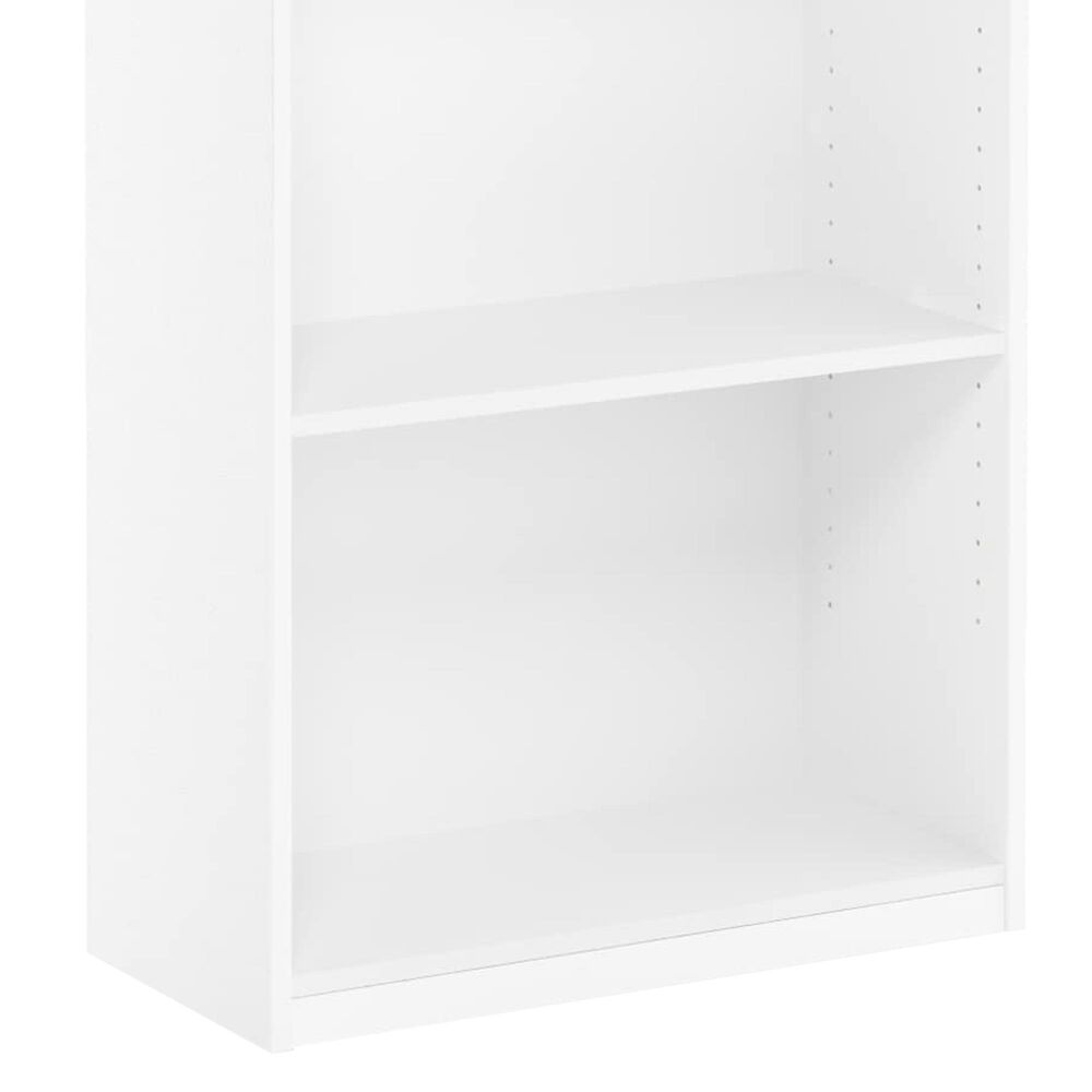 HOMLUX 5-Tier Display Bookshelf with Adjustable Shelves in White, , large