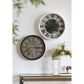 A&B Home Roman Numeral Gear Wall Clock in Black, , large