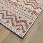L&R Resources Sun Shower 8" x 10" Beige and Red Indoor/Outdoor Area Rug, , large