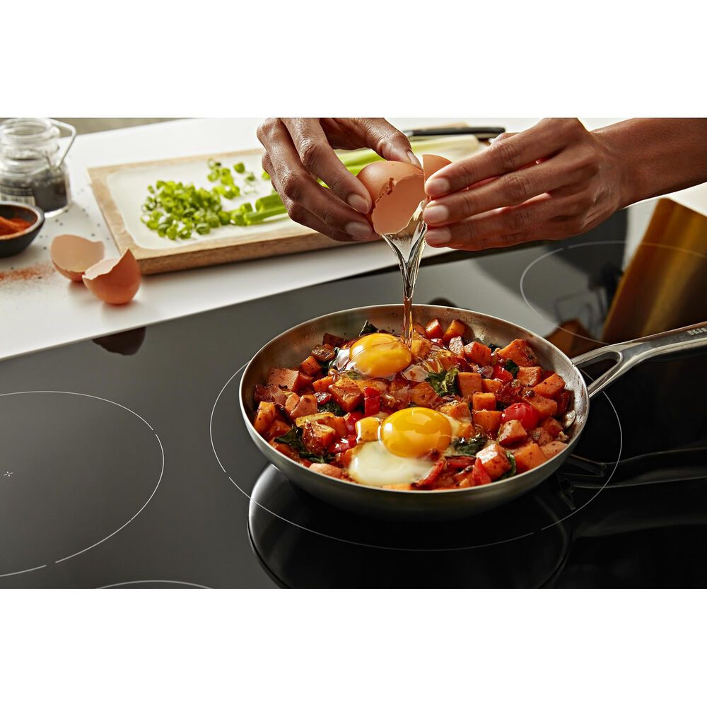 KitchenAid 30&quot; Built-In Electric Induction Cooktop in Black, , large