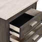 New Heritage Design Lisbon 2-Drawer Nightstand in Gray and White, , large
