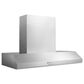 KitchenAid 48" Commercial Style Wall Mount Canopy Range Hood with Two Food Warming Lamp in Stainless Steel, , large