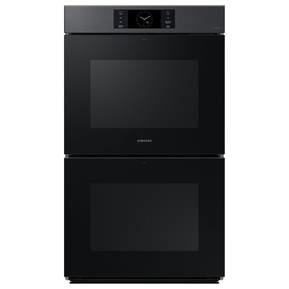 Samsung Bespoke Bespoke 30" Double Wall Oven with AI Pro Cooking Camera in Matte Black Steel, , large