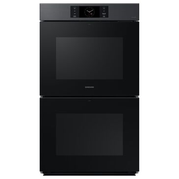 Samsung Bespoke Bespoke 30" Double Wall Oven with AI Pro Cooking Camera in Matte Black Steel, , large