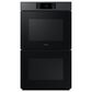 Samsung Bespoke Bespoke 30" Double Wall Oven with AI Pro Cooking Camera in Matte Black Steel, , large