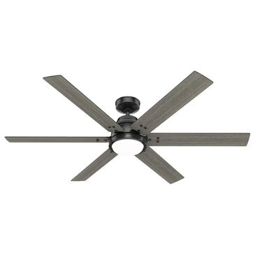 Hunter Gravity 60" Ceiling Fan with LED Light in Matte Black, , large