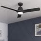 Hunter Aeronaut Outdoor Smart 52" Ceiling Fan with LED Light in Matte Black, , large