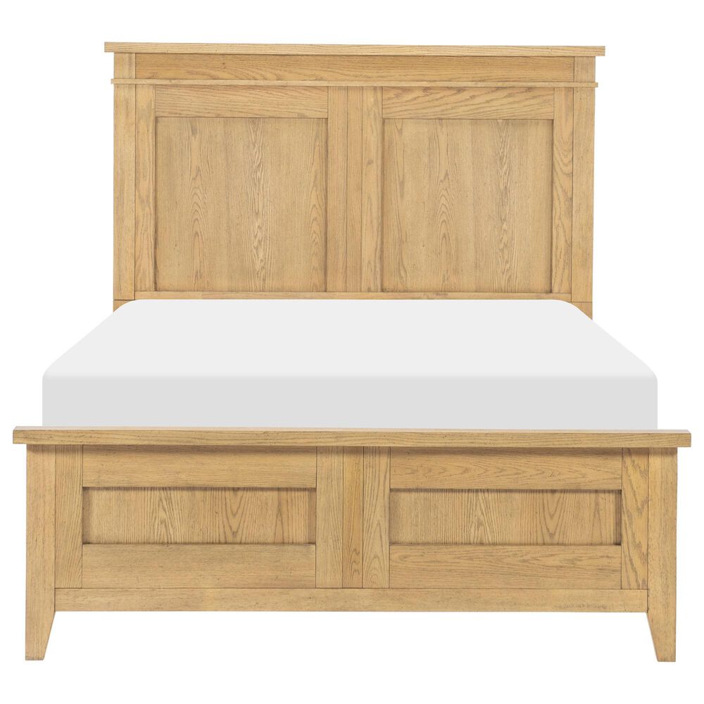 St Claire Home Today's Traditions 4 Piece Full Platform Panel Bedroom Set in Natural Hickory, , large