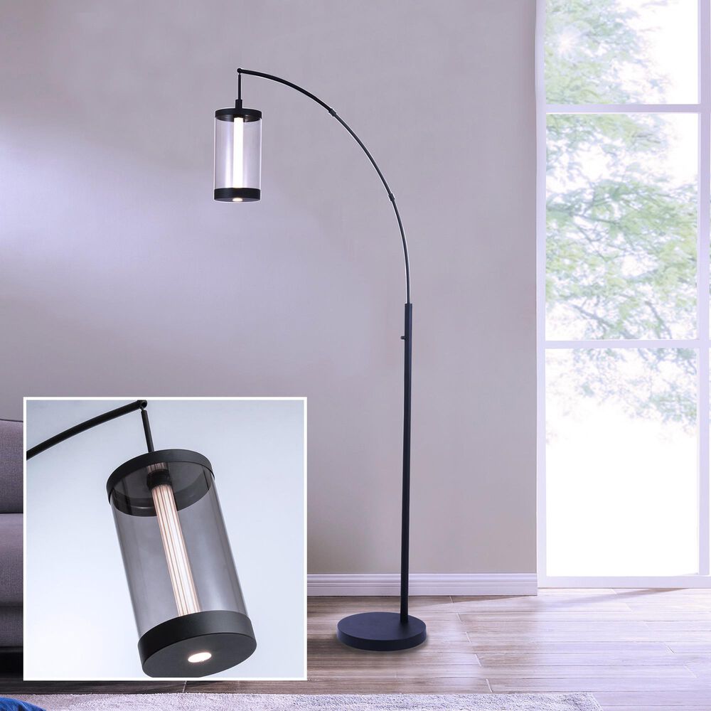 Lite Source Felix LED Arch Floor Lamp in Black, , large