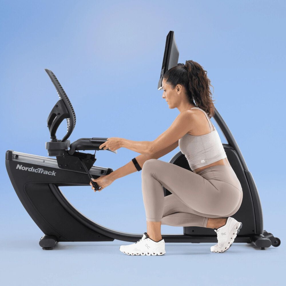 NordicTrack New 10 Recumbent Exercise Bike in Black, , large