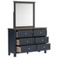 Ashley Landocken 5-Piece Queen Bedroom Set in Brown and Blue, , large