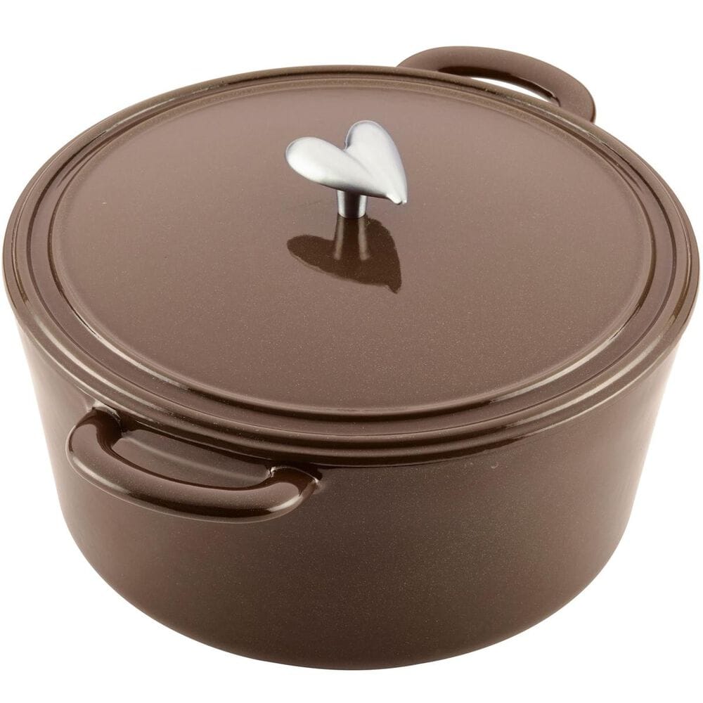 Ayesha Curry Cookware 6 Quart Covered Dutch Oven in Brown Sugar , , large