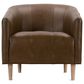 Rowe Furniture Pate Leather Chair in Brown, , large