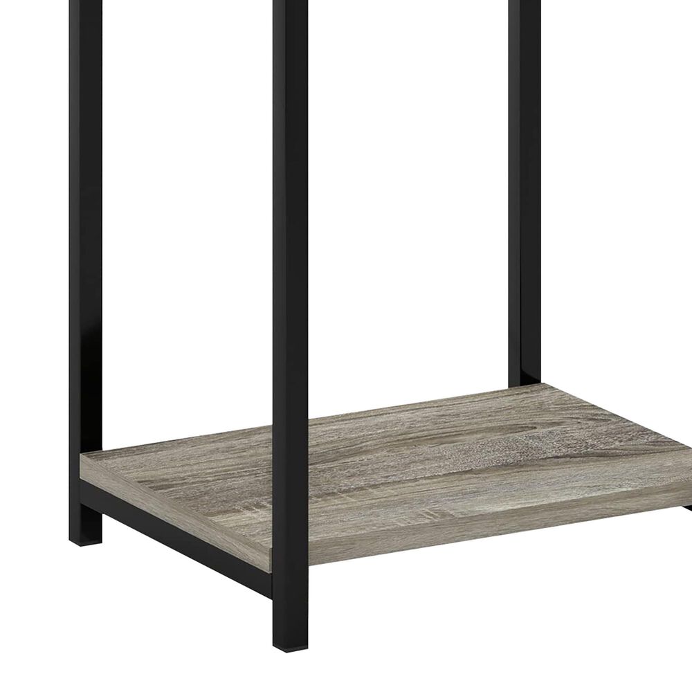 HOMLUX 3-Tier End Table with Open Shelf Storage Display in French Oak, , large
