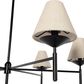 Four Hands Dodie 6-Light Chandelier in Jet Black, , large