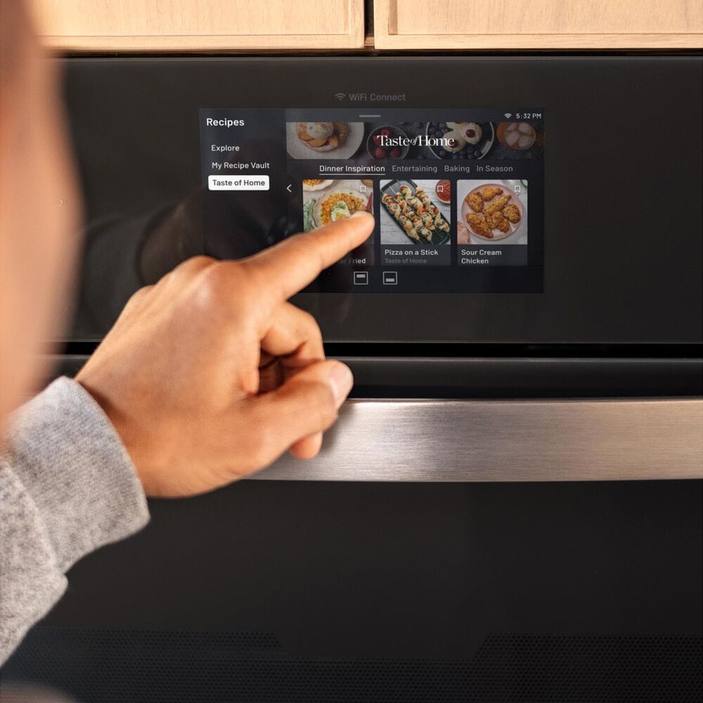 GE Profile 30" Smart Built-in Convection Double Wall Oven with In-Oven Camera and No Preheat Air Fry in Stainless Steel, , large