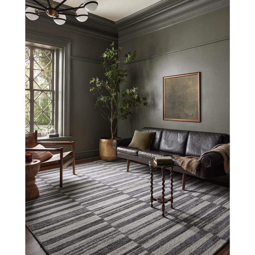Magnolia Home Rae Charcoal and Mist 9&#39;3&quot; x 13&#39; Area Rug, , large