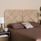 Baxton Studio Walid Rattan Queen Standalone Headboard in Natural Brown, , large