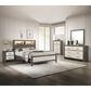 Crown Mark Rhett 4-Piece King Platform Bedroom Set in Gray and White, , large