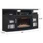 at HOME Cantilever 60" TV Stand with Fireplace Insert in Black, , large