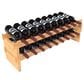 HOMLUX 18-Bottle Bamboo Stackable Modular Wine Rack in Natural, , large