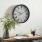 Maple and Jade 20" Wall Clock in Black and White, , large