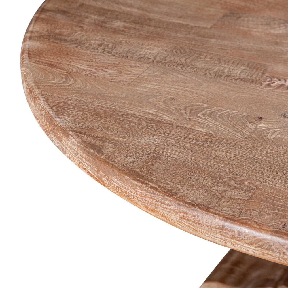 Home Trends &amp; Design San Rafael 72&quot; Round Dining Table in Antique Oak - Table Only, , large