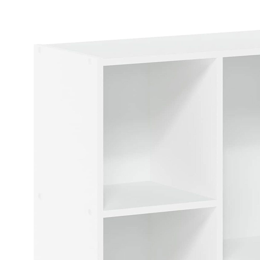 HOMLUX 5-Cube Open Shelf Storage Bookcase in White, , large