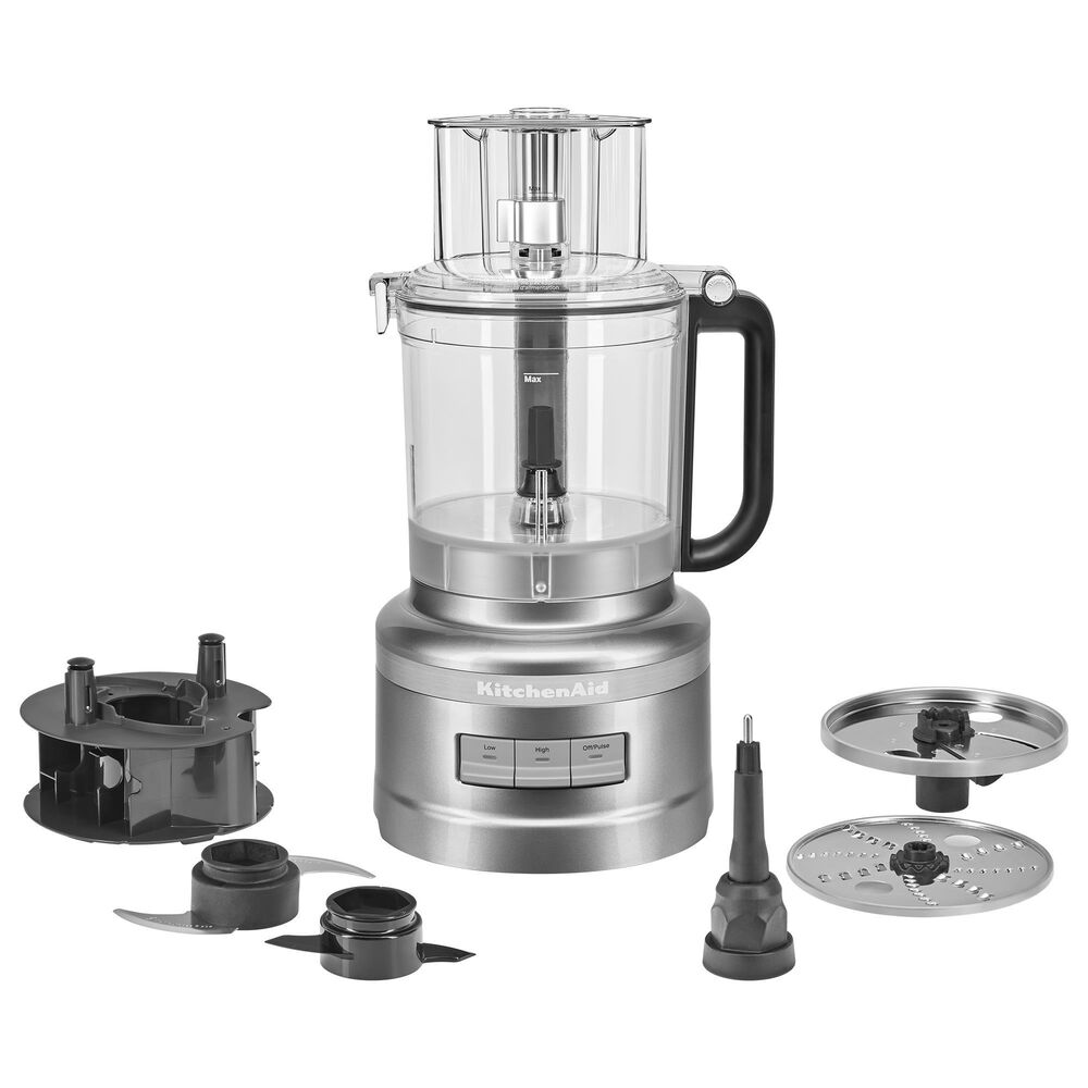 KitchenAid Food Processor with Commercial Style Dicing Kit, Silver