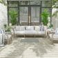 Nourison Courtyard Ivory and Aqua 2" x 3" Indoor/Outdoor Area Rug, , large