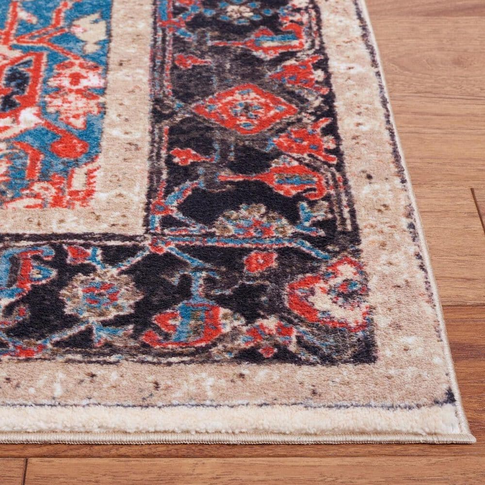 Safavieh Riviera 2&#39;2&quot; x 9&#39; Ivory and Blue Runner, , large