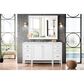 James Martin Vanities Addison 60" Single Bathroom Vanity in Glossy White with 3 cm Ethereal Noctis Quartz Top and Rectangular Sink, , large