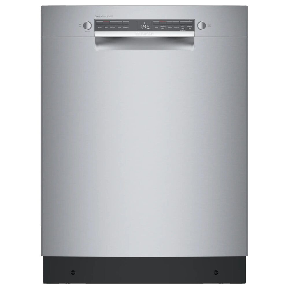 Bosch 300 Series 24" Recessed Handle Dishwasher in Stainless Steel, , large