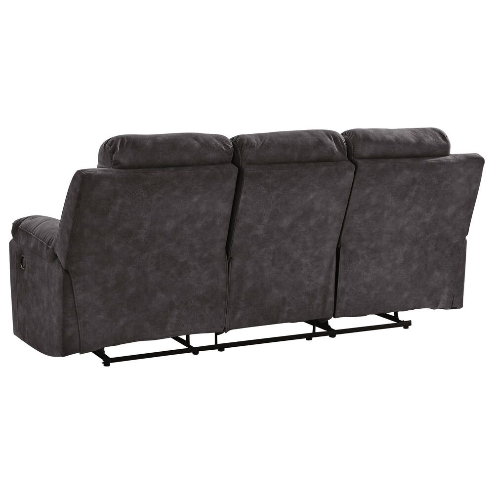 Ashley Brysonview Manual Reclining Sofa in Charcoal, , large