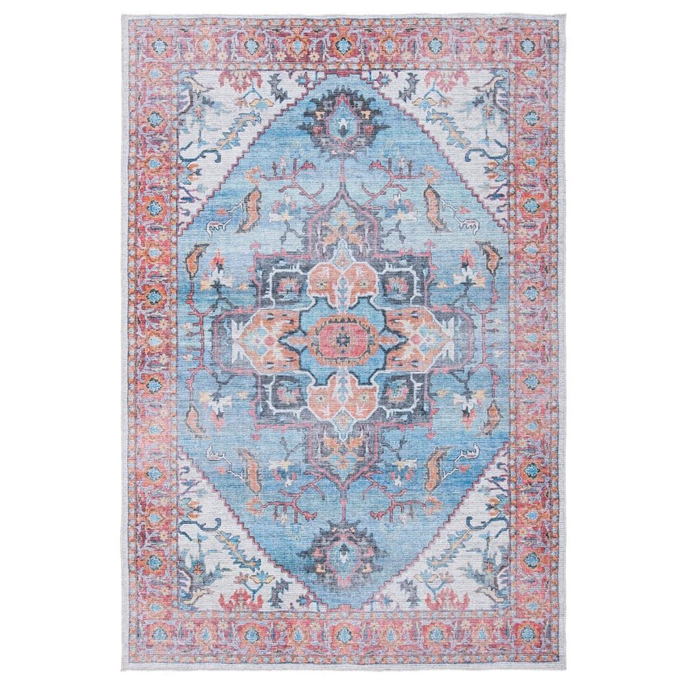 Safavieh Serapi Traditional 9" x 12" Blue and Ivory Area Rug, , large