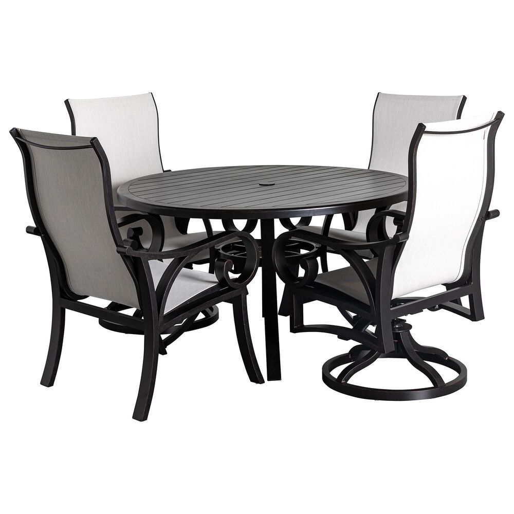 Crown Garden 5-Piece Dining Set in Augustine Oyster, , large